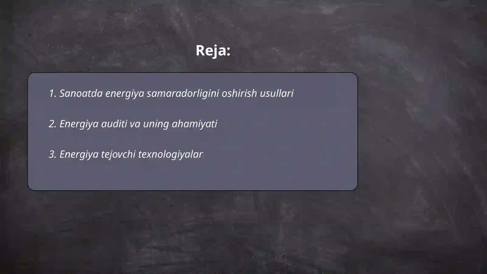 Sanoat tarmoqlarida energiyani tejash 2