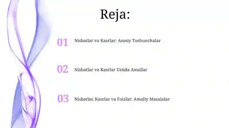 Nisbatlar va kasrlar 2