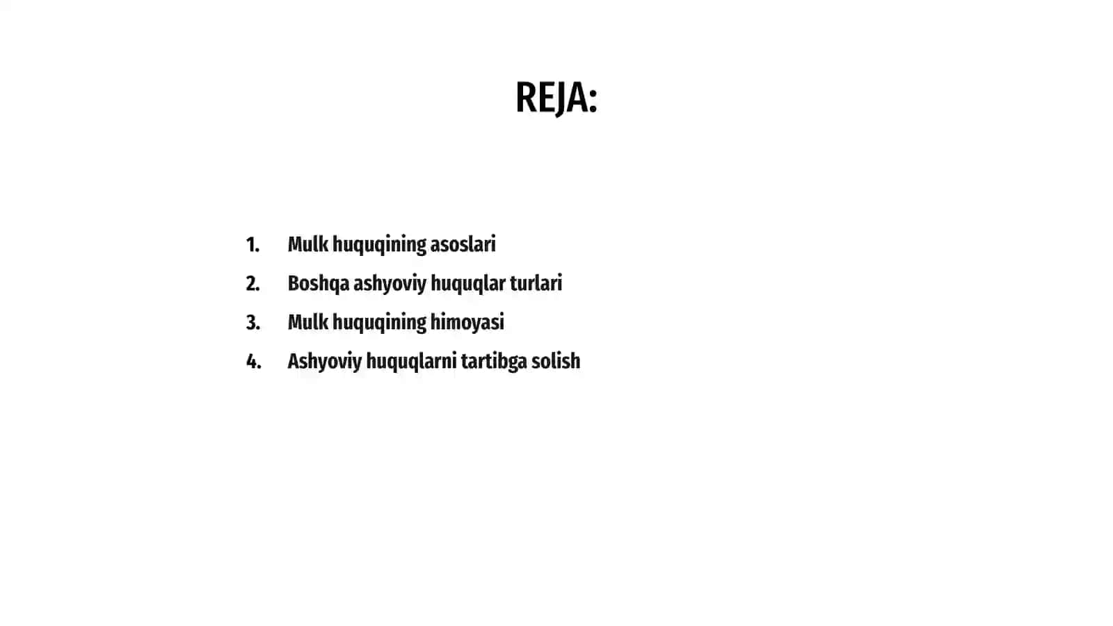 MULK HUQUQI VA BOSHQA ASHYOVIY HUQUQLAR 2