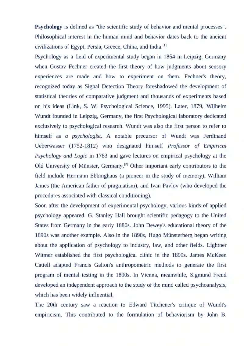 HISTORY OF PSYCHOLOGY 2