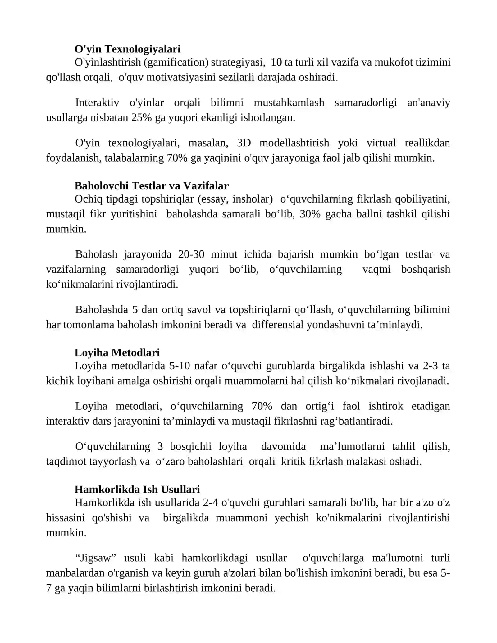 Ta'limning interfaol metodlari va strategiyalari 2