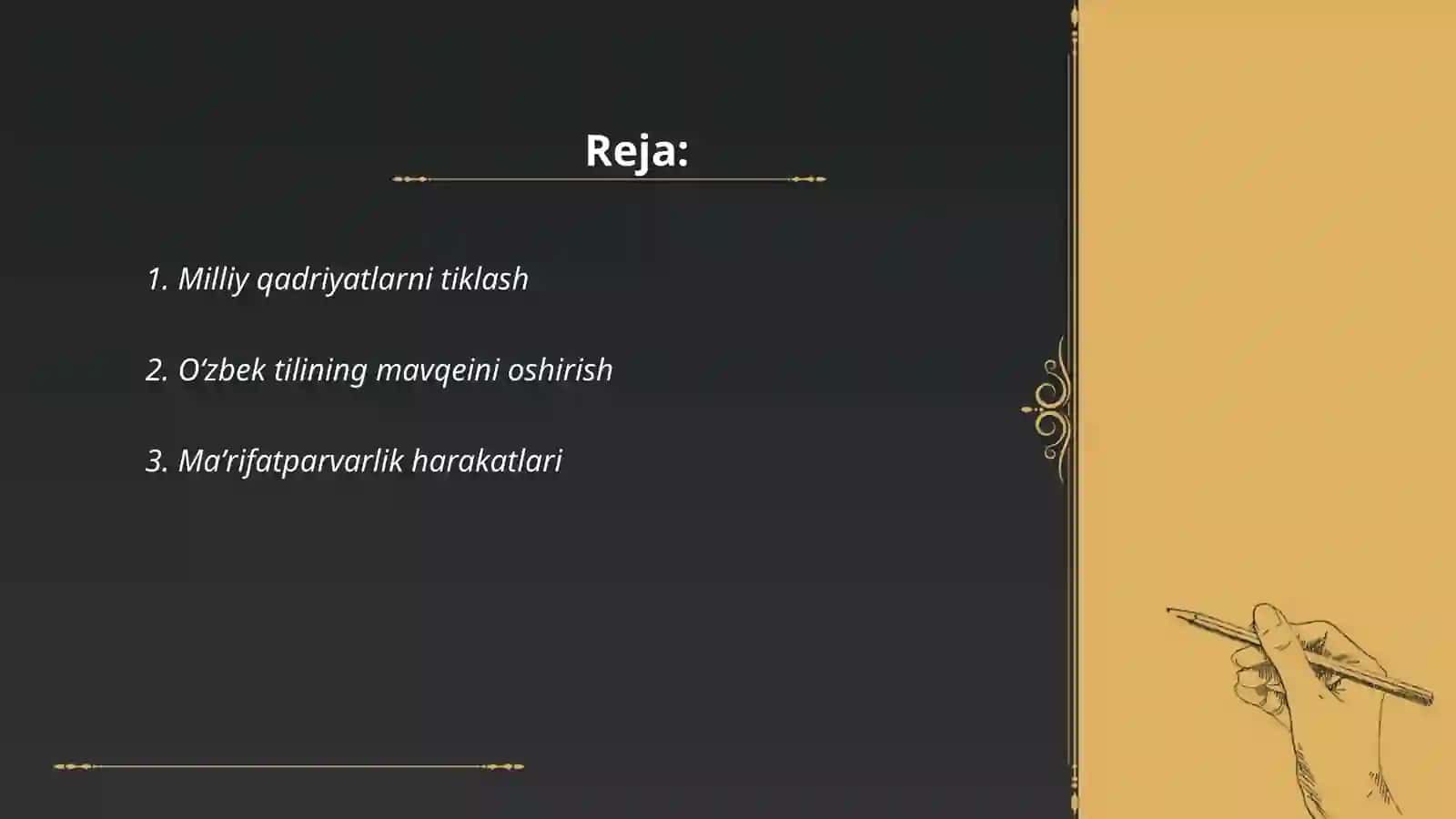Milliy qadriyatlarni tiklash 2