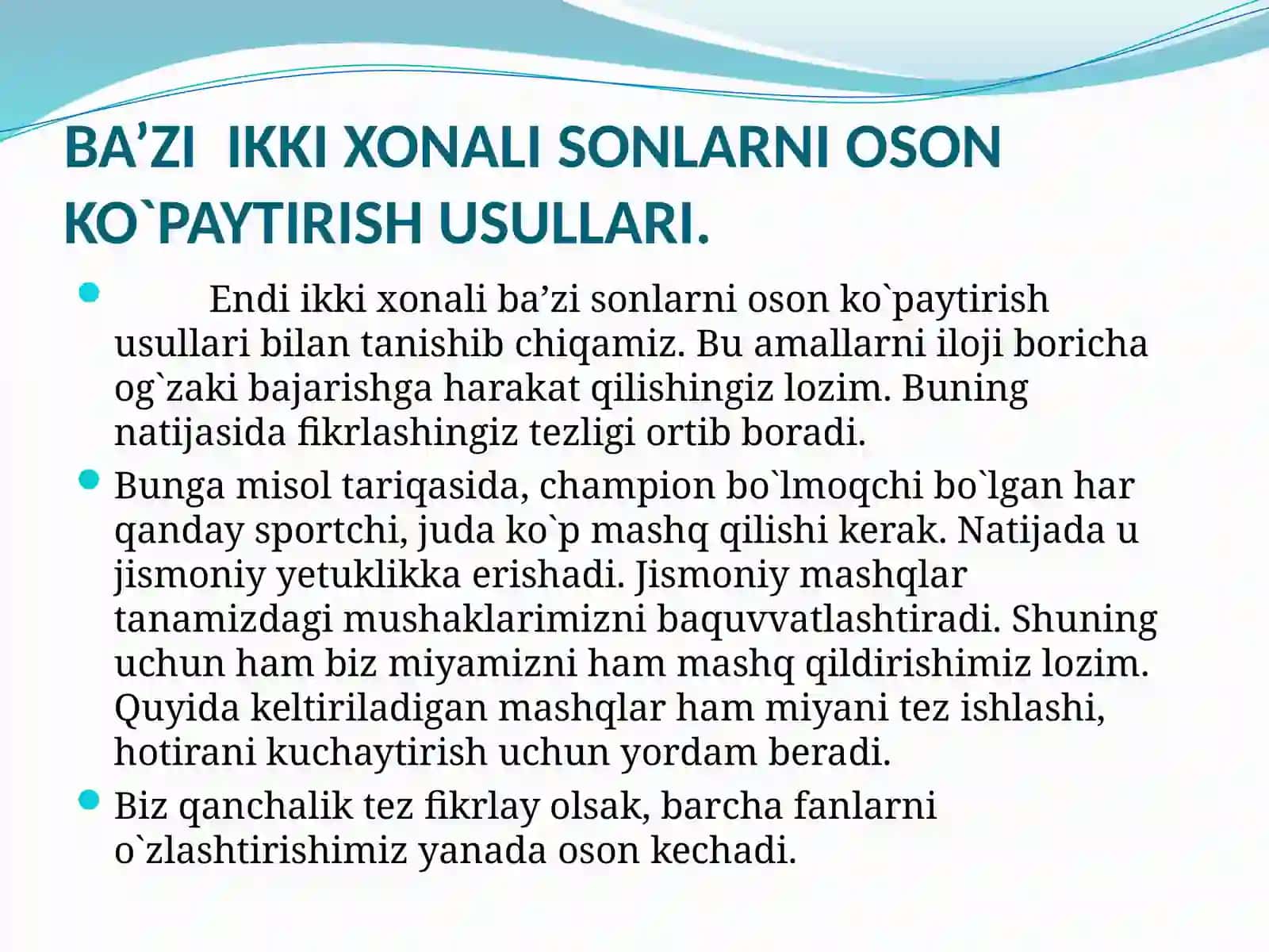 QIZIQARLI MATEMATIKA O`QUV QO`LLANMASI 2