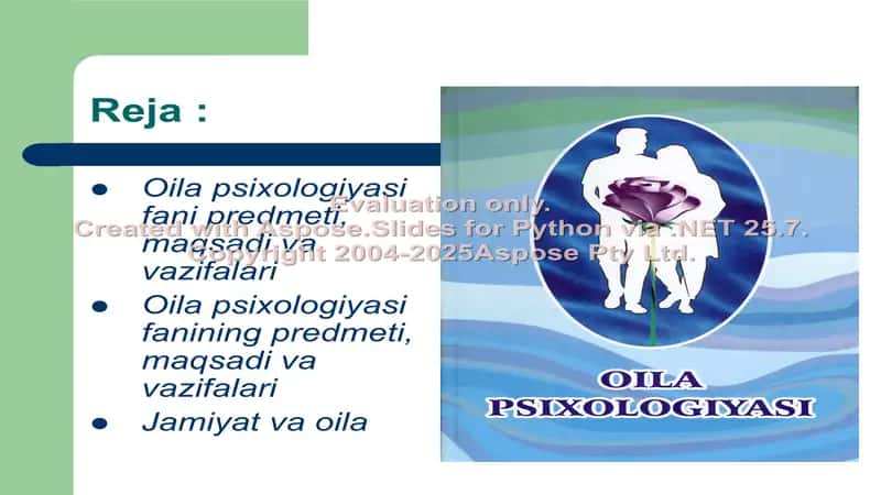 Oila psixologiyasi bilimlari 2