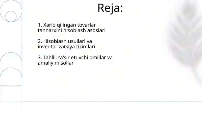 Sotilgan tovarlar qiymatini hisoblash 2