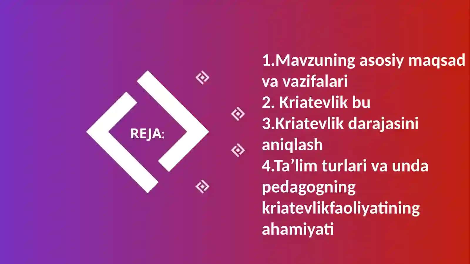 Kriatevlik darajasini aniqlash 2