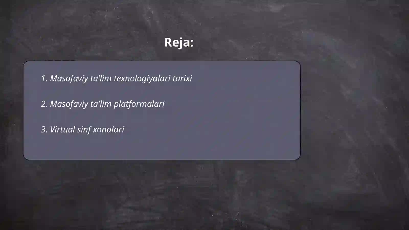 Masofaviy taʼlim texnologiyalari 2