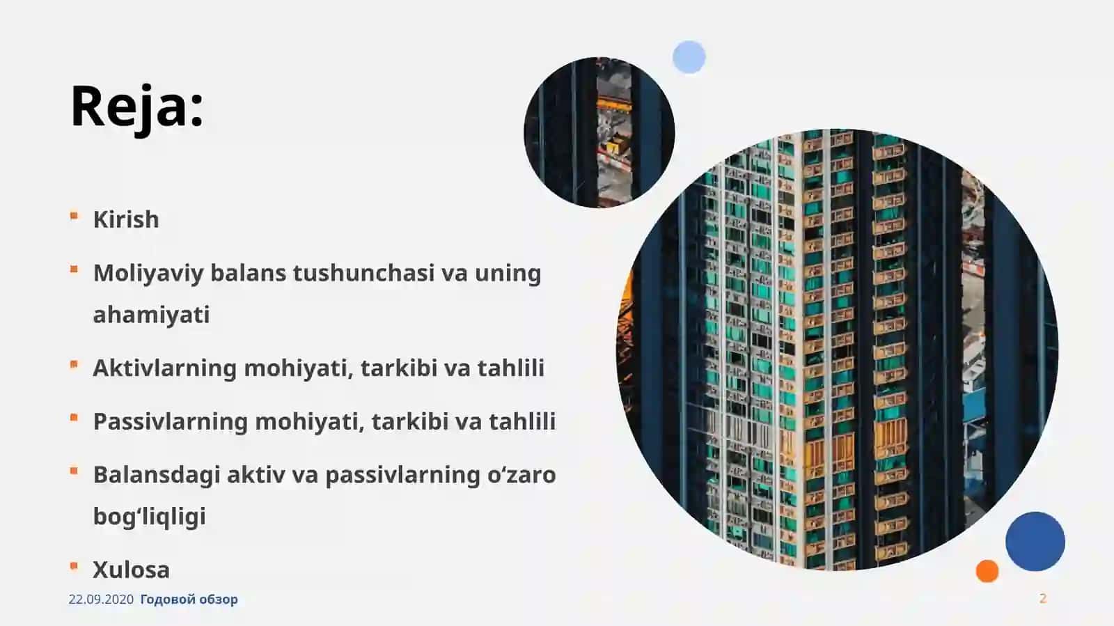 MOLIYAVIY BALANSDA AKTIV VA PASSIVLARNI TAHLIL QILISH 2