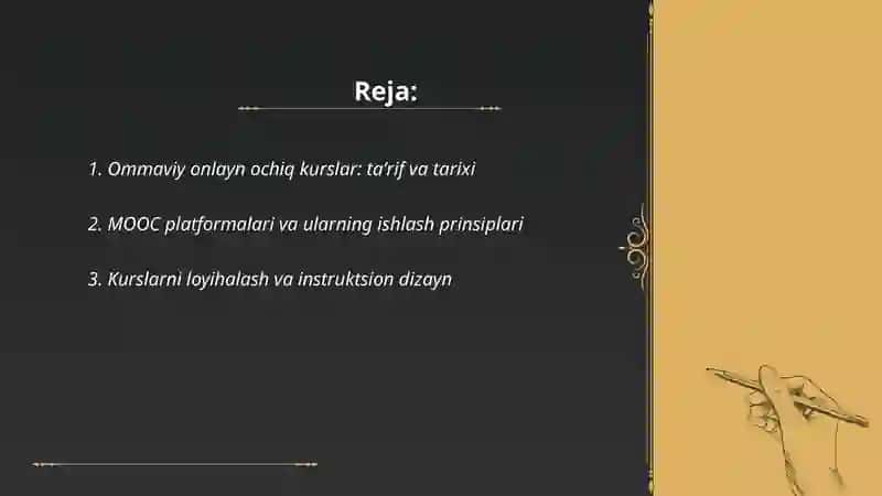 Ommaviy onlayn ochiq kurslar (MOOC) 2