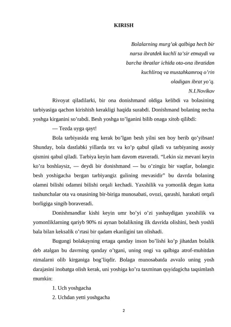Bola Tarbiyasida 2