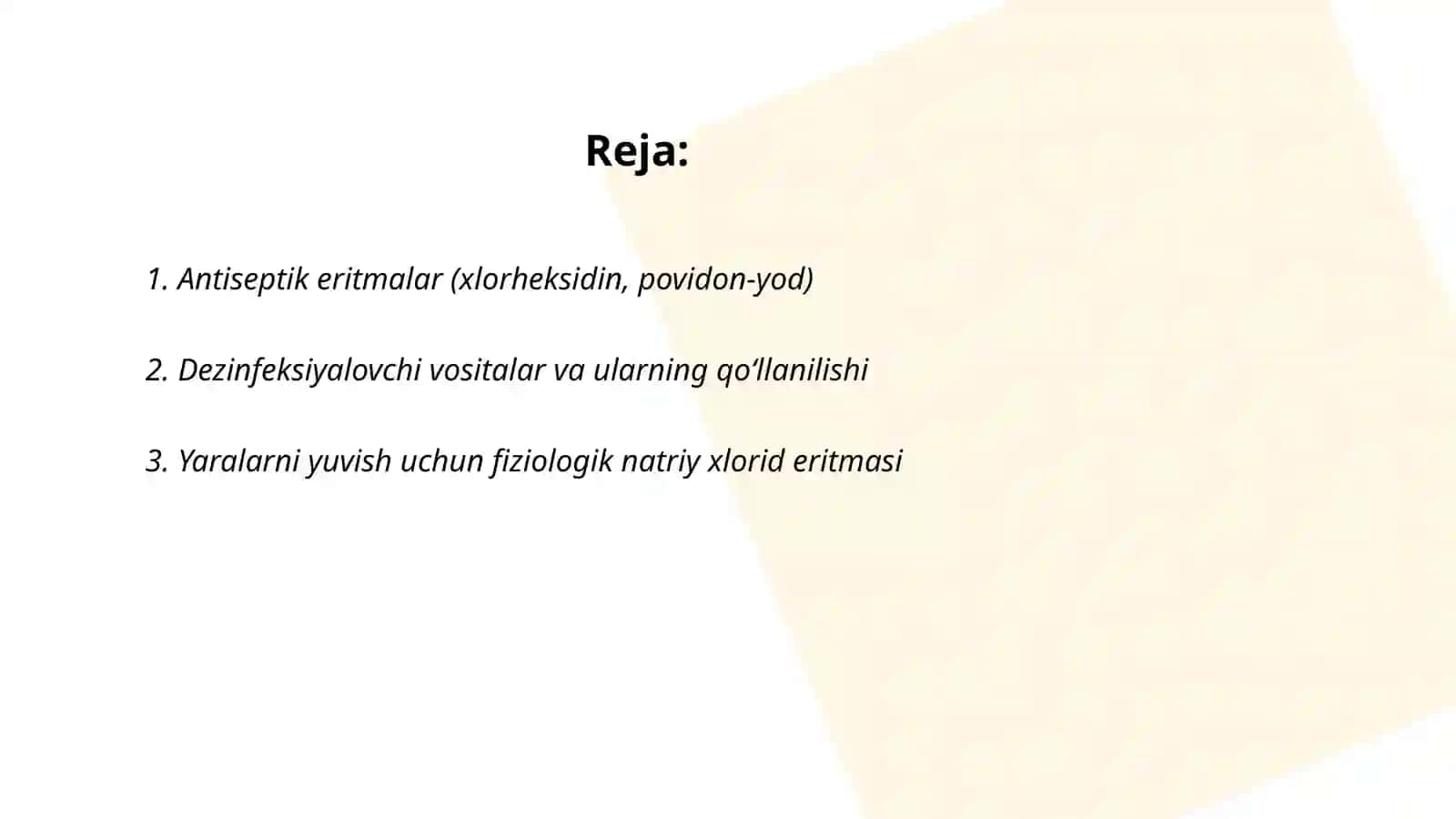 Zaxmga qarshi vositalar 2