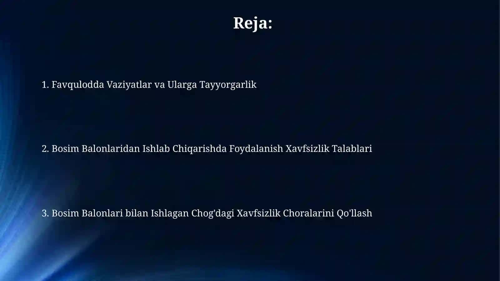Bosim Balonlardagi Xavfsizlik Choralarini Qo'llash 2
