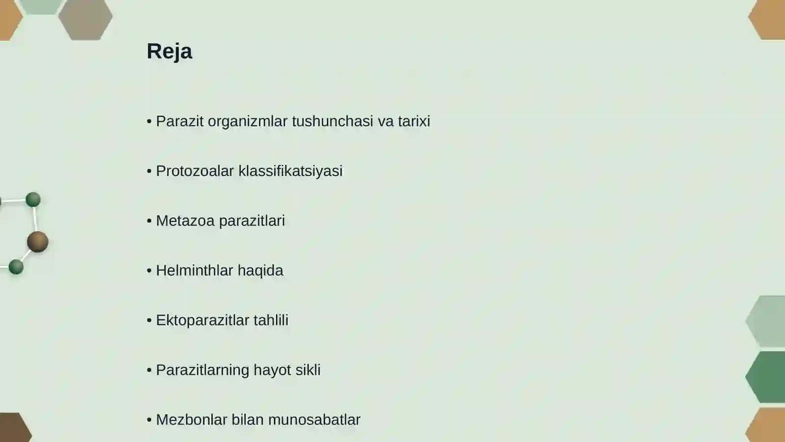 Parazit organizmlar klassifikatsiyasi 2
