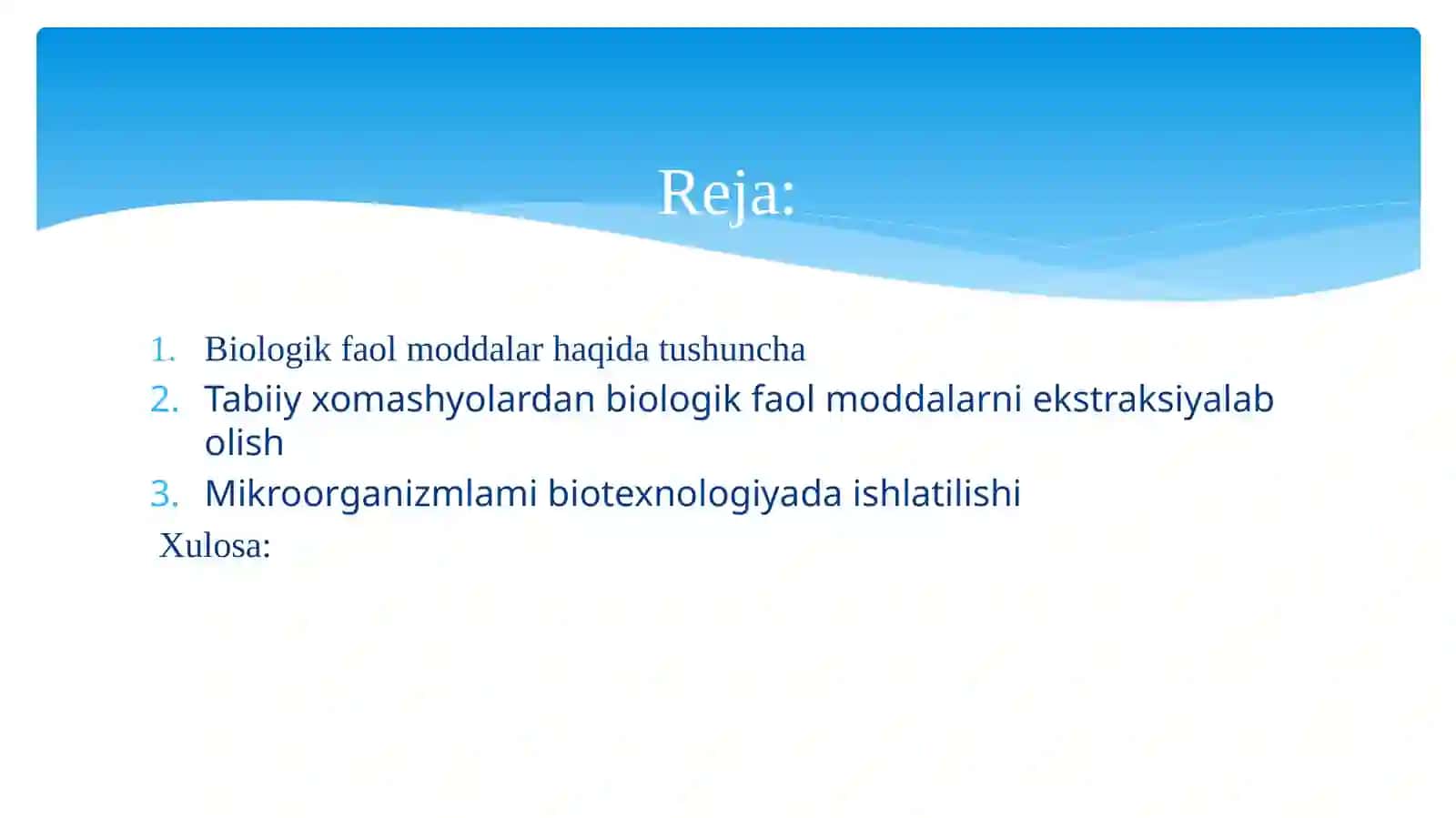 Biologik Faol Moddalar 2