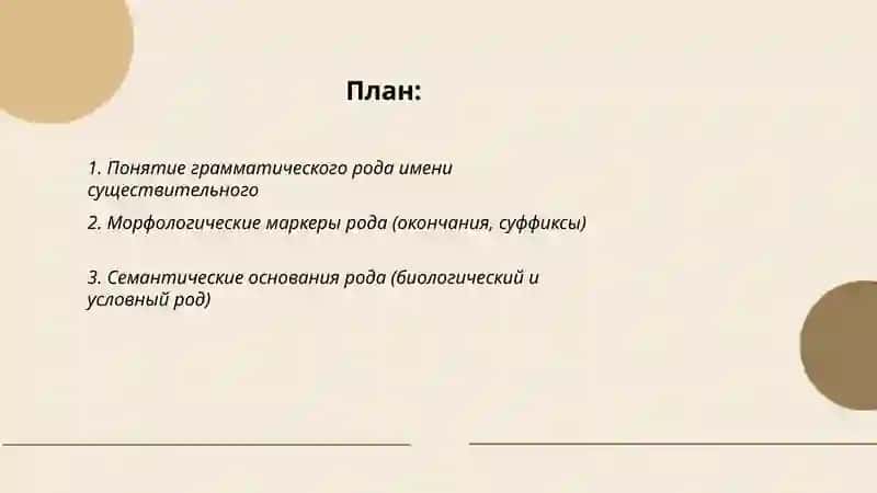 Категории роди и числа имени 2