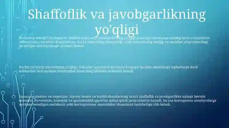 Korrupsiya Vujudga Kelishining Asosiy Sabablari 2