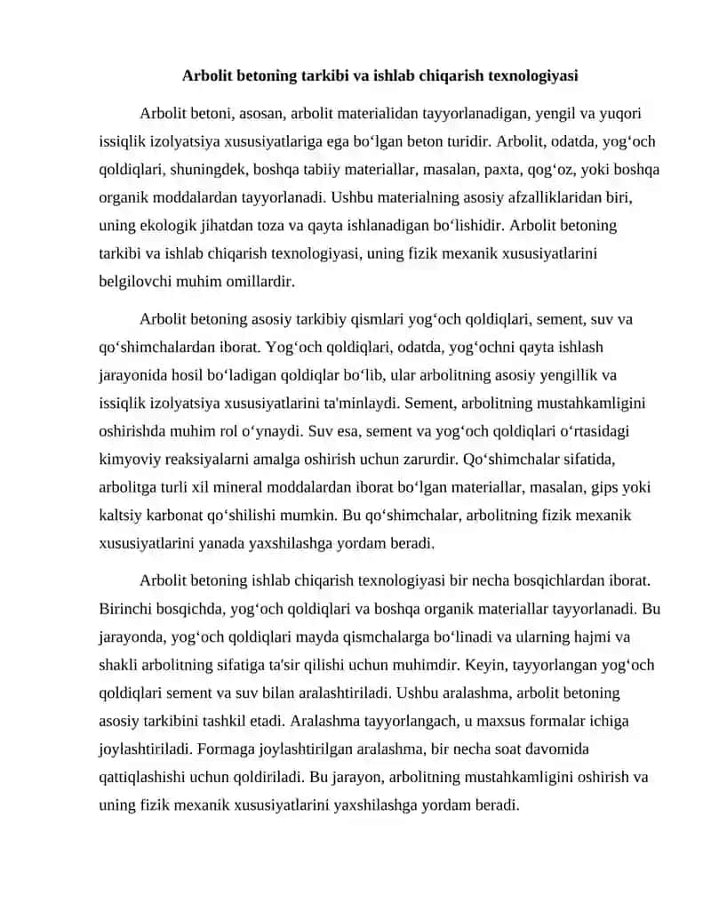 Arbolit beton 2