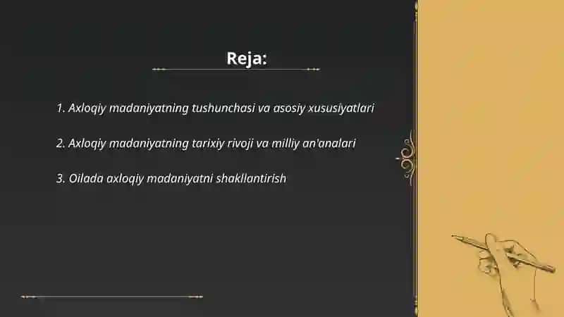 Axloqiy madaniyat 2