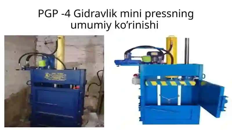 PGP -4Gidravlikmini press 2