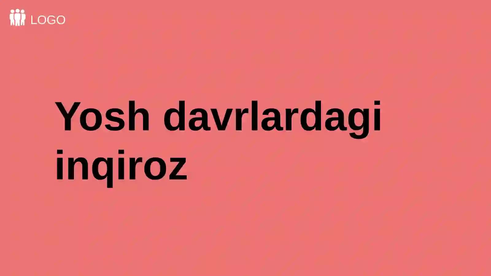 Yoshdavrlardagi inqiroz 2