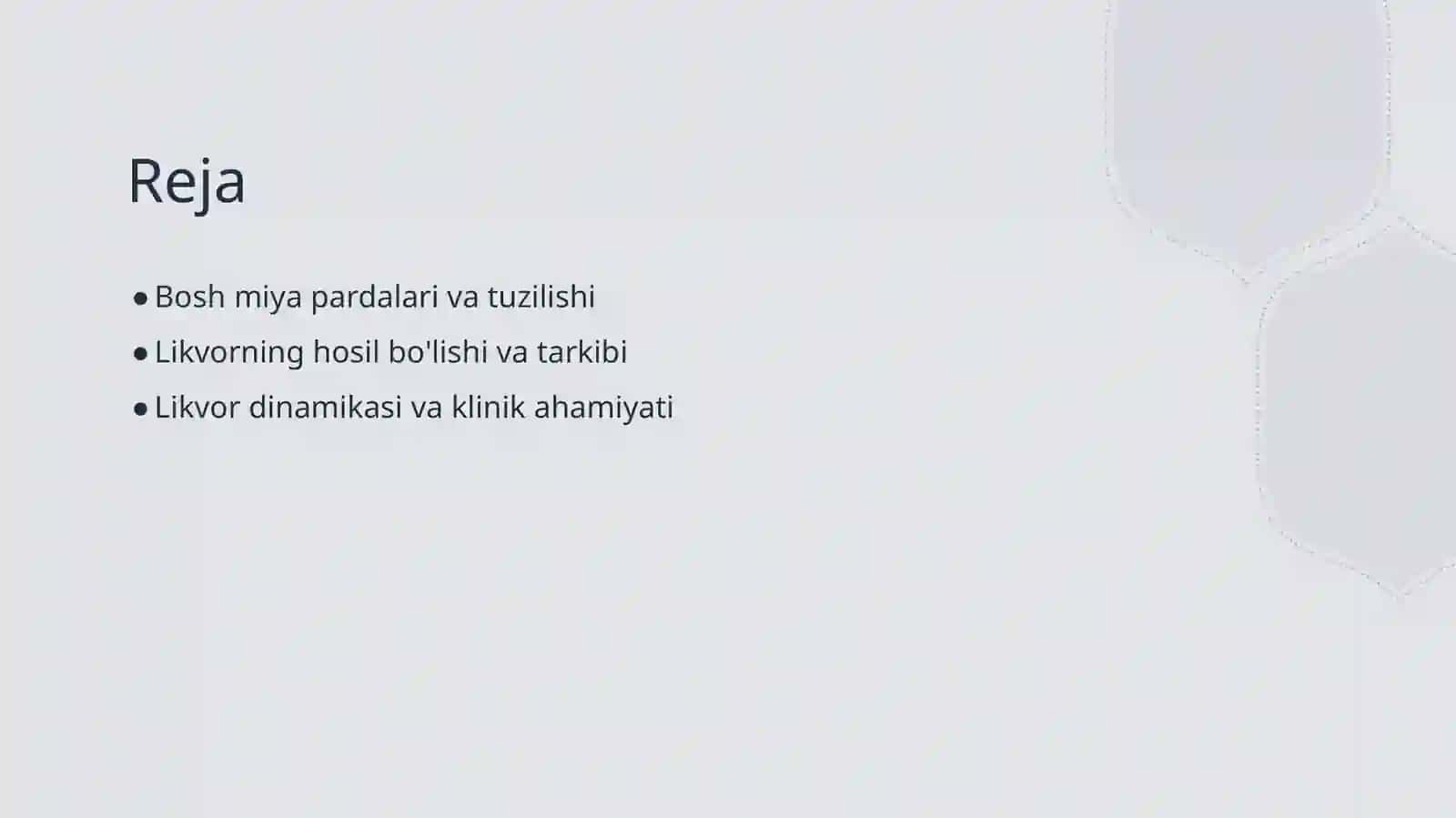 Bosh miya pardalarining vena boʻshliqlari va sesternalari 2