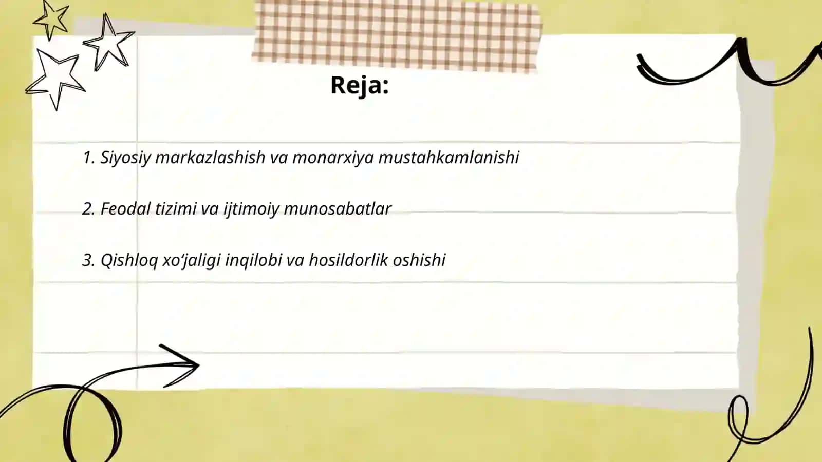 Rivojlangan o'rta asrlar davlatlari taraqqiyoti va tanazzuli sabablari 2