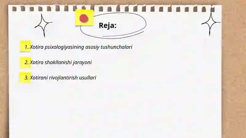 Xotira psixologiyasining asosiy qonunyatlari 2