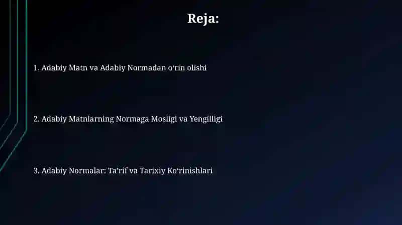 Badiiy matnning adabiy normaga munosabati 2