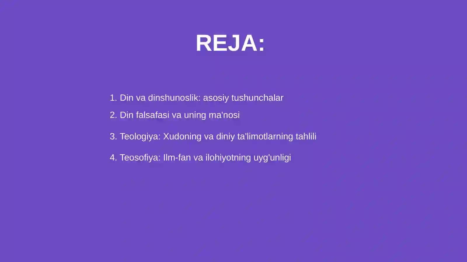 Din falsafasi va uning ma'nosi 2