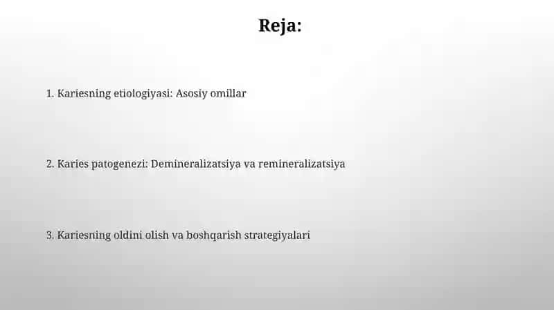 Kariesning etiologiyasi 2