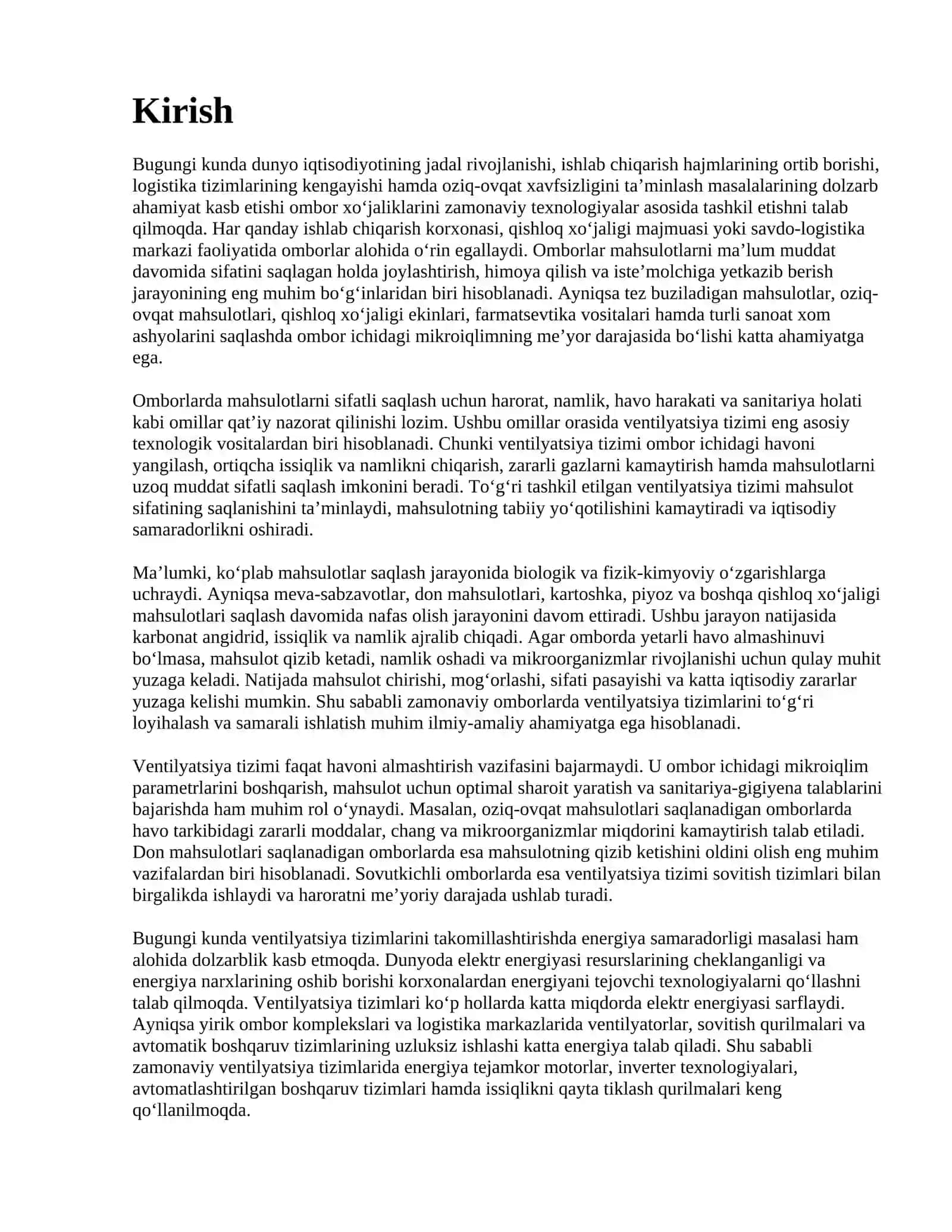 Omborlarda ventilyatsiya tizimlari va ularning samaradorligi 2