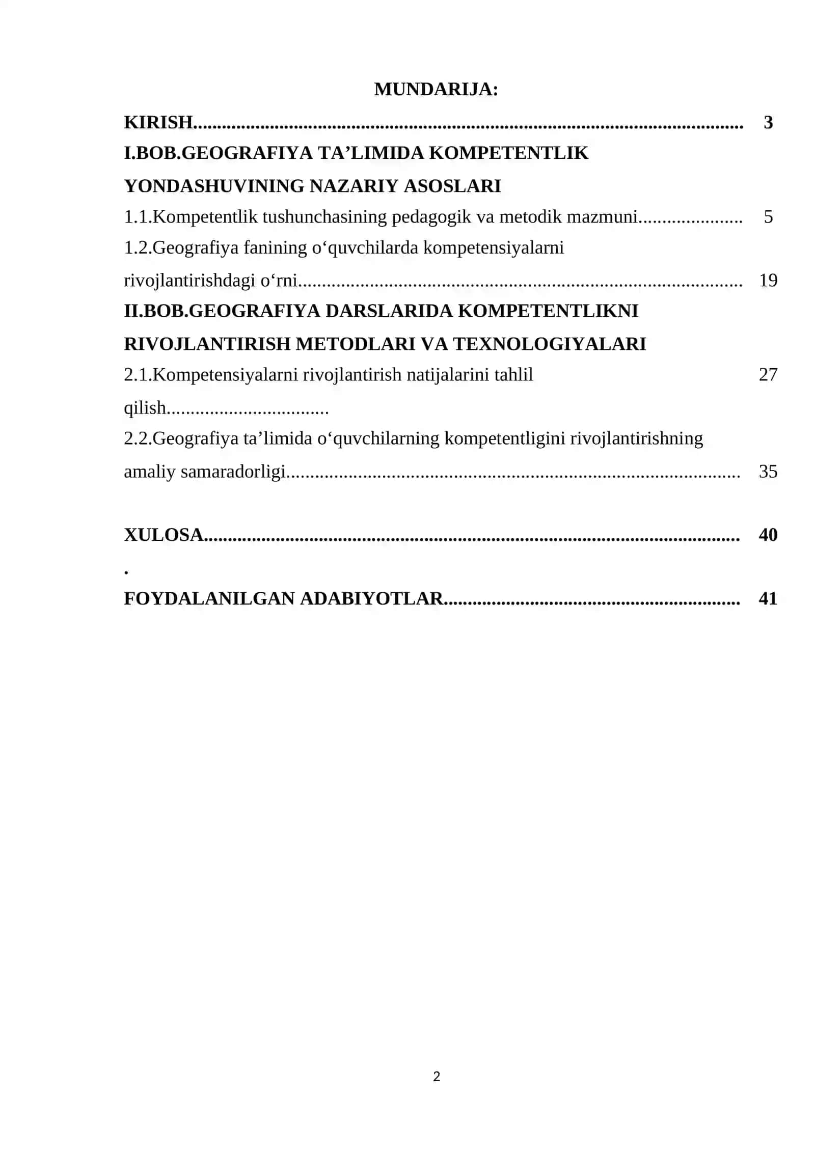 GEOGRAFIYA TA’LIMIDA O‘QUVCHILARNING KOMPETENTLIGINI RIVOJLANTIRISH 2