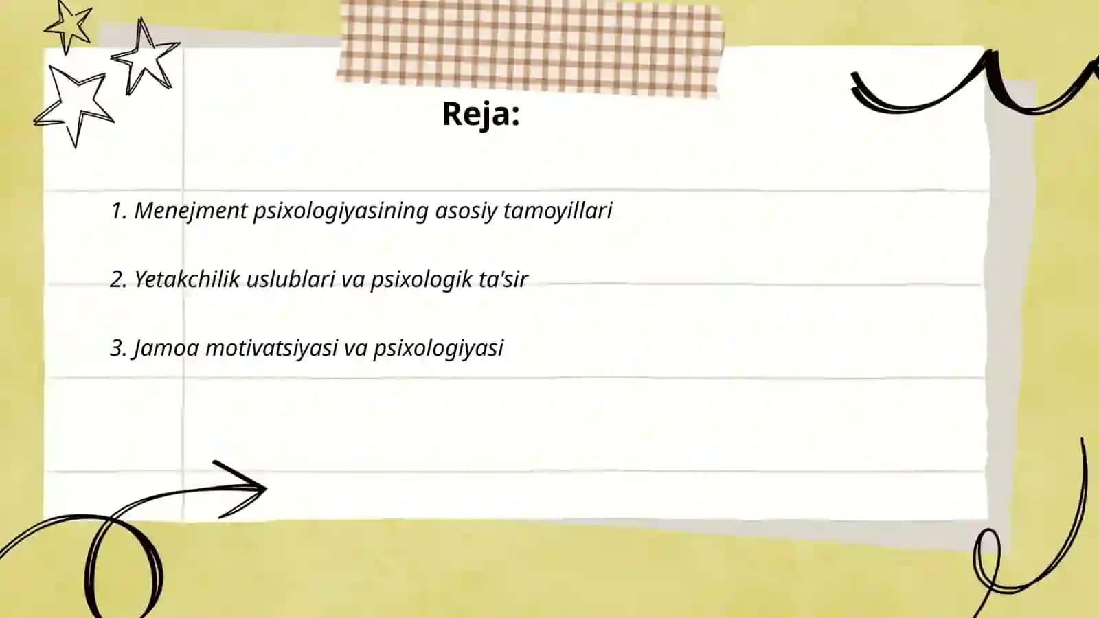 Menejment psixologiyasi 2