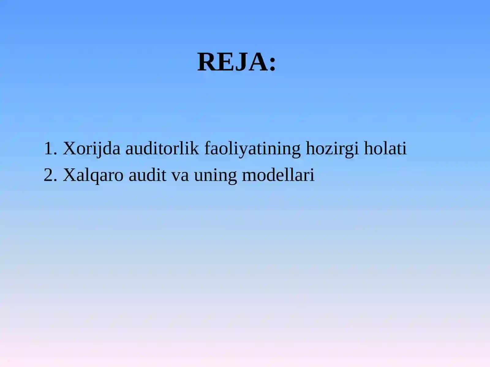 XALQARO AUDIT VA UNING MODELLARI 2
