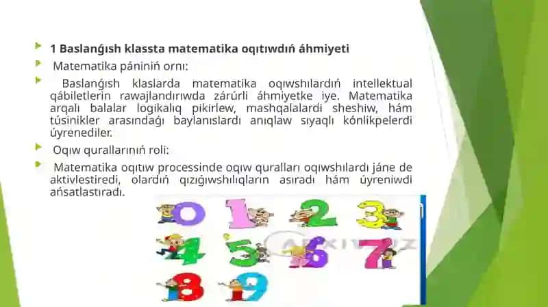 Matematika o'qish qurallari 2
