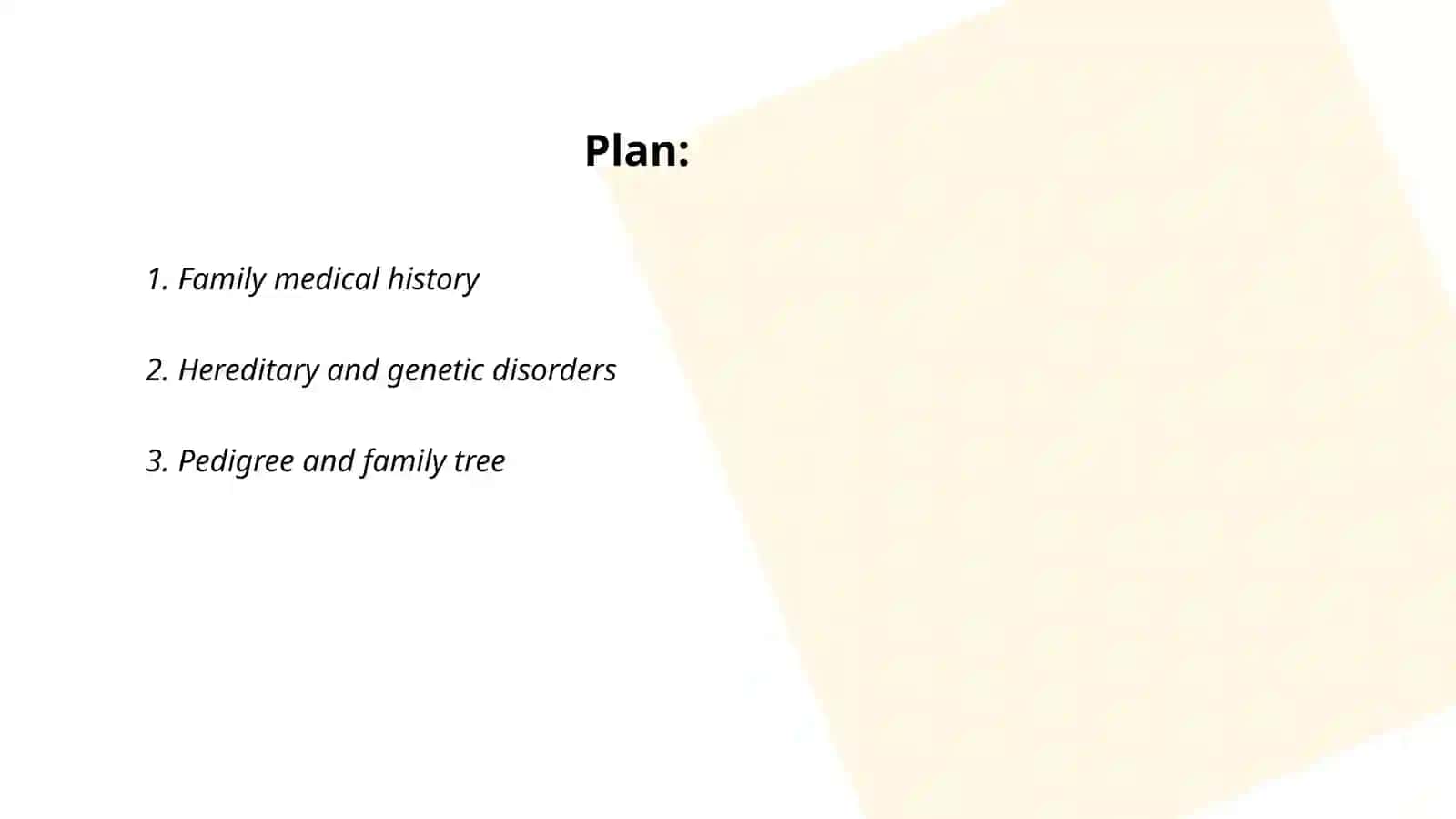 Family history and social history 2