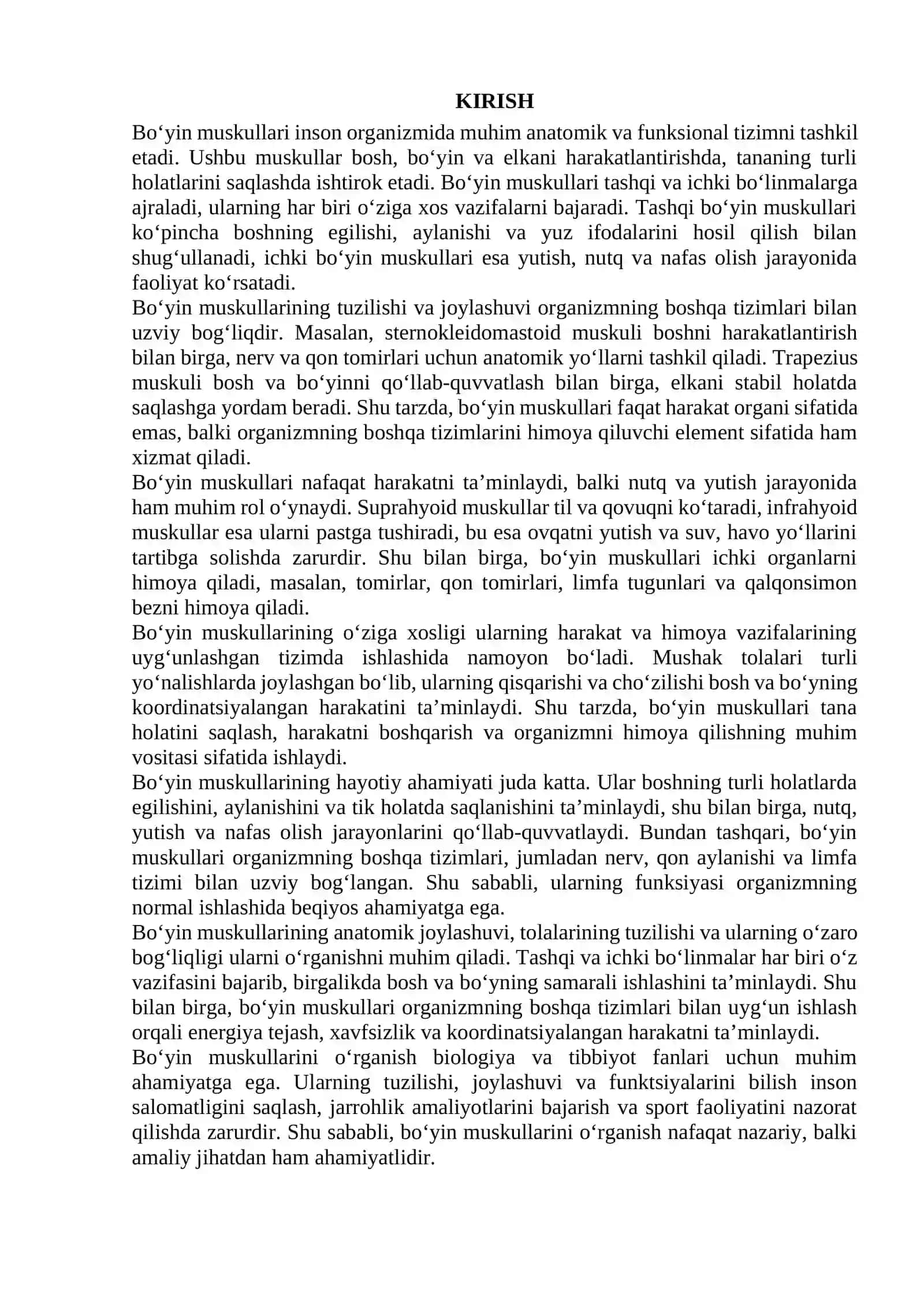 Bo‘yin muskullari bo‘yicha 2
