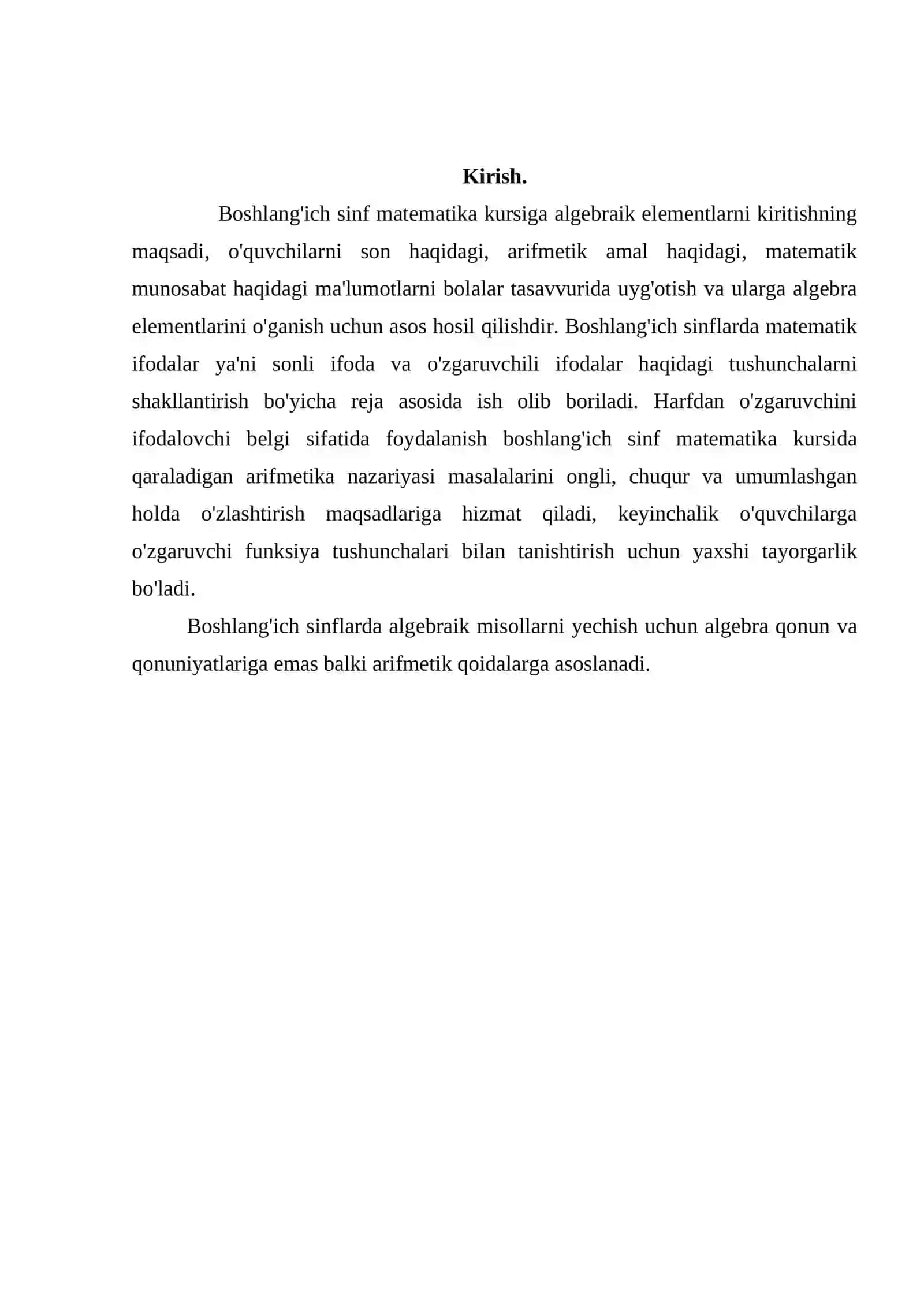 Boshlang’ich sinf o’quvchilarini sonli ifodalar ustida ishlashga o’rgatish metodlari 2