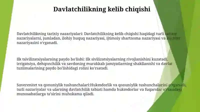 Davlat Va Huquqning Kelib Chiqishi 2