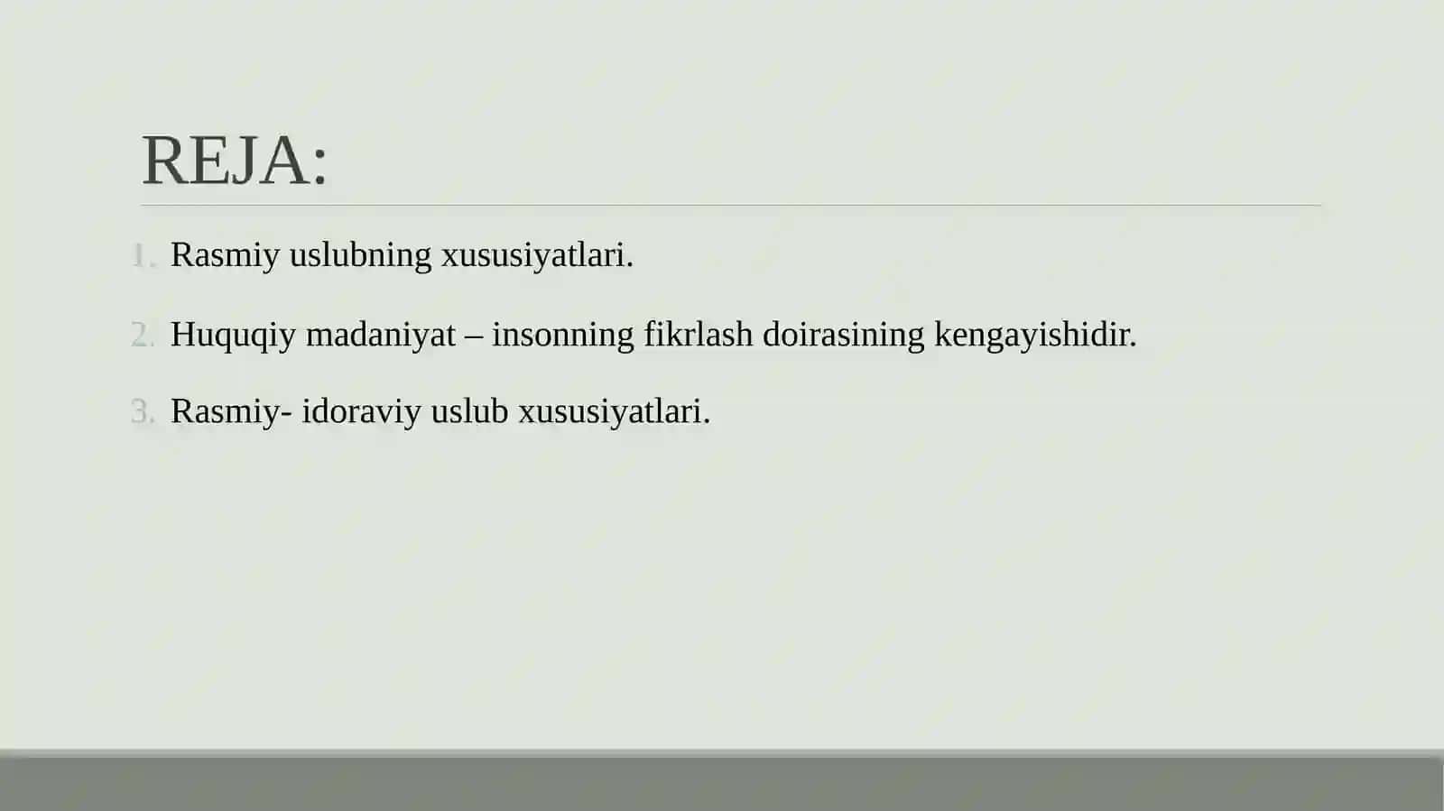 Rasmiy uslub va uning umumiy xususiyatlari 2
