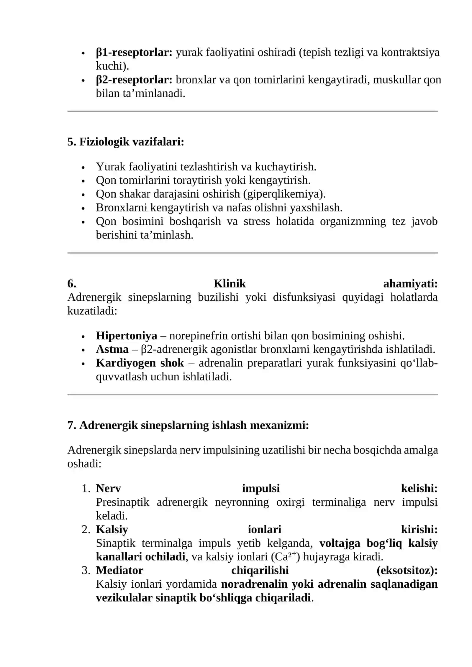 Adrenergik sinepslar 2