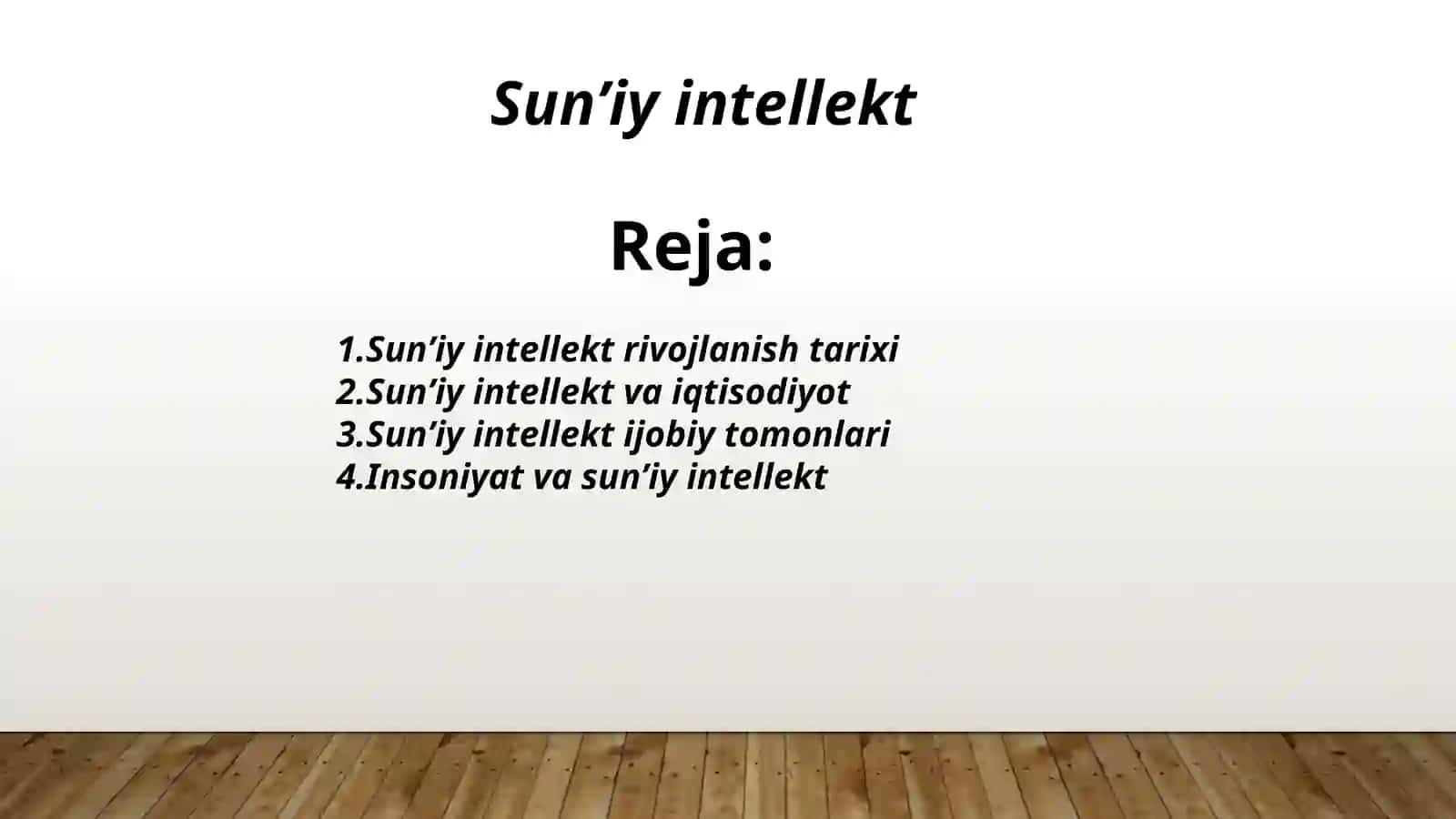 Sun’iyintellekt 2