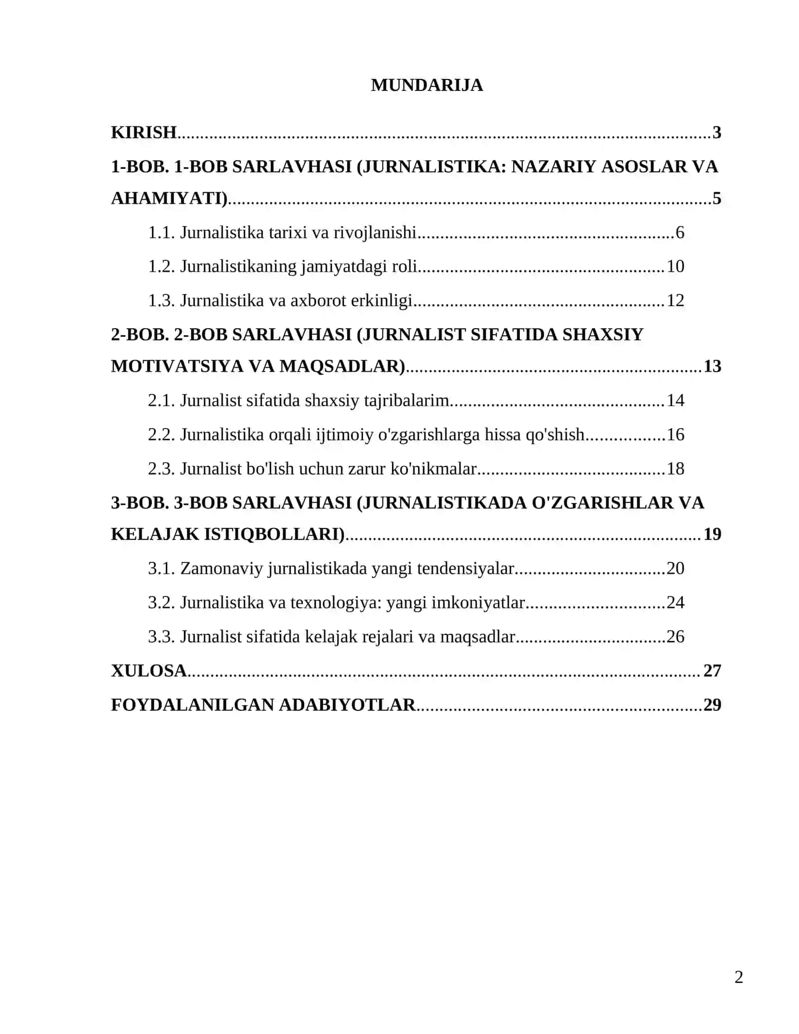 "Men nima uchun jurnalist boʻlmoqchiman" 2