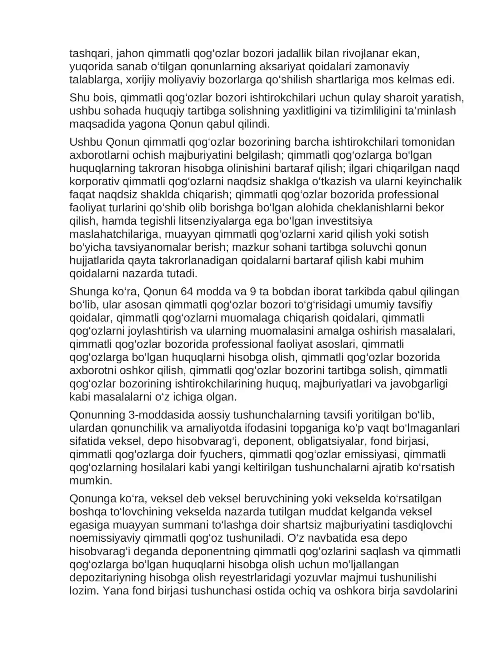 Qimmatli qog'ozlar bozori 2