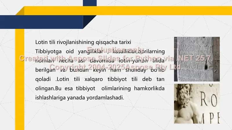 Lotin tilining tibbiyotdagi ahamiyati 2