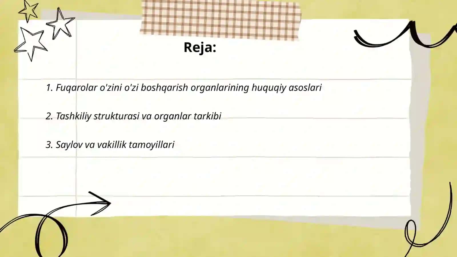 Fuqarolar o'zini o'zi boshqarish organlari 2