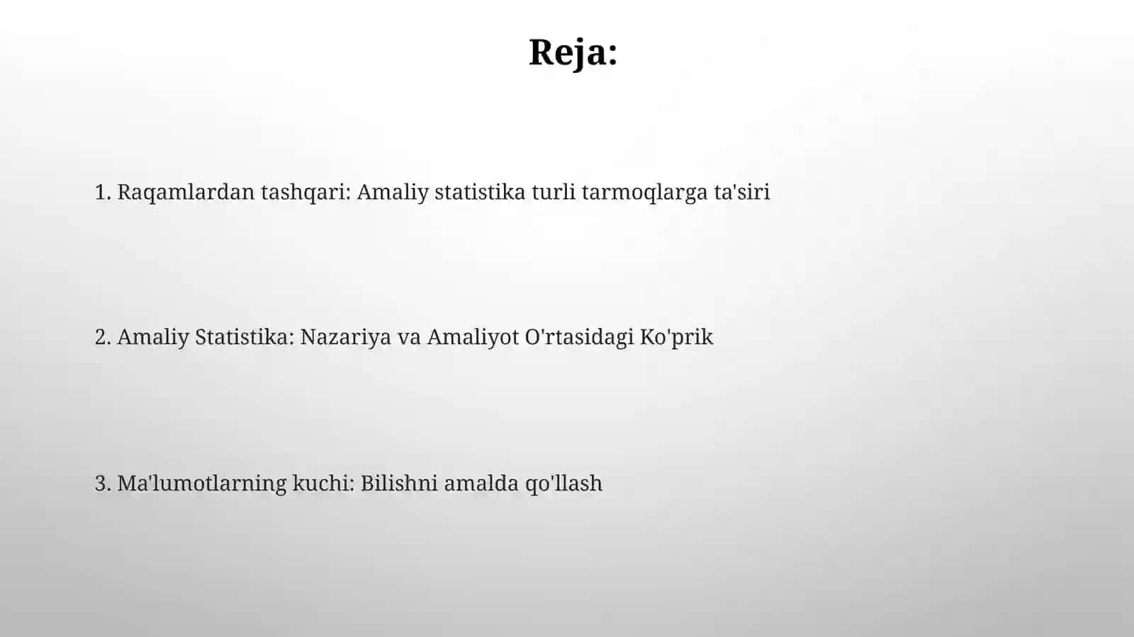 Amaliy statistika 2