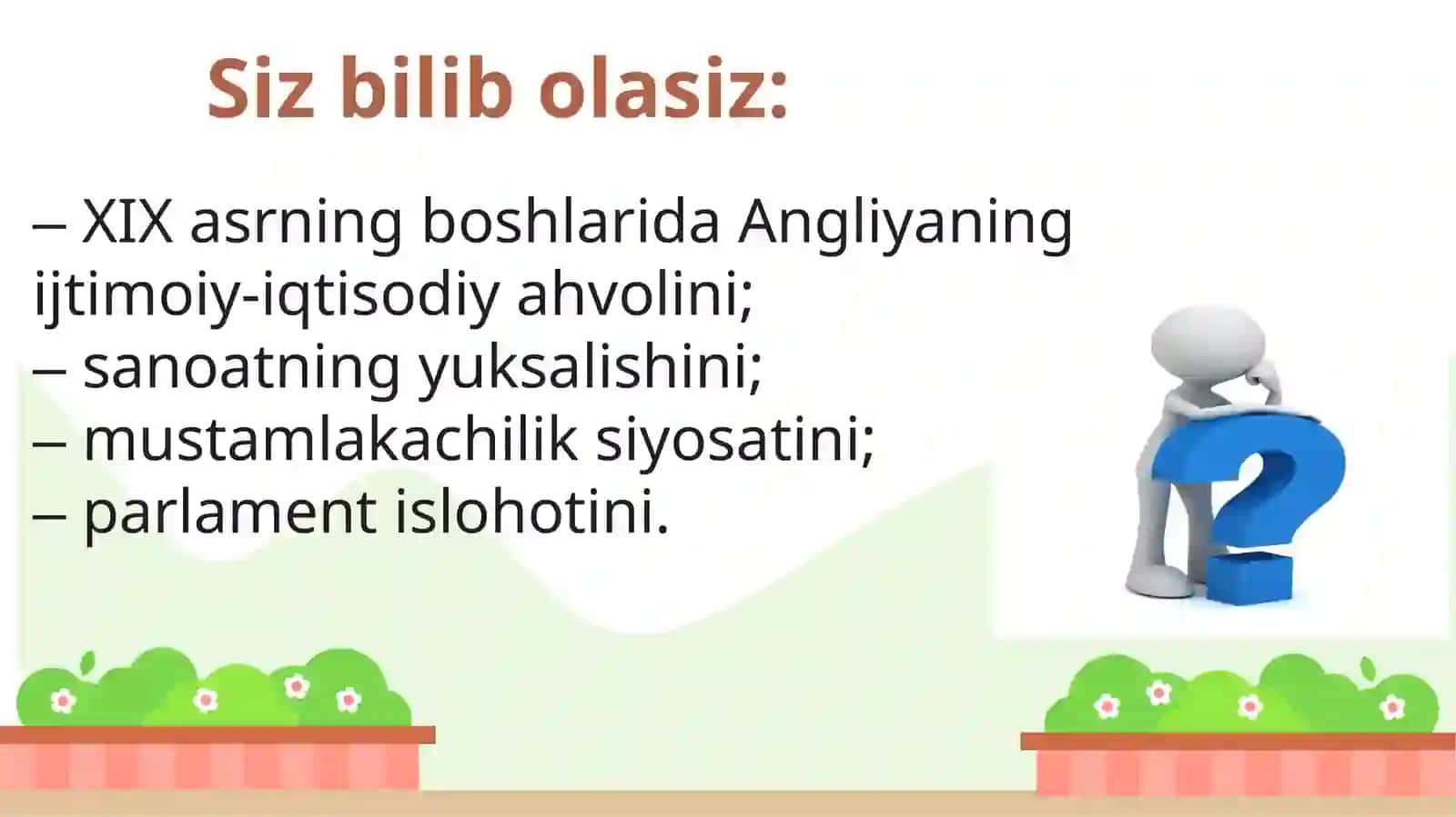 BUYUK BRITANIYANING YUKSALISHI 2