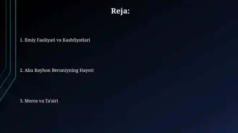 Abu Rayhon Beruniy hayoti 2