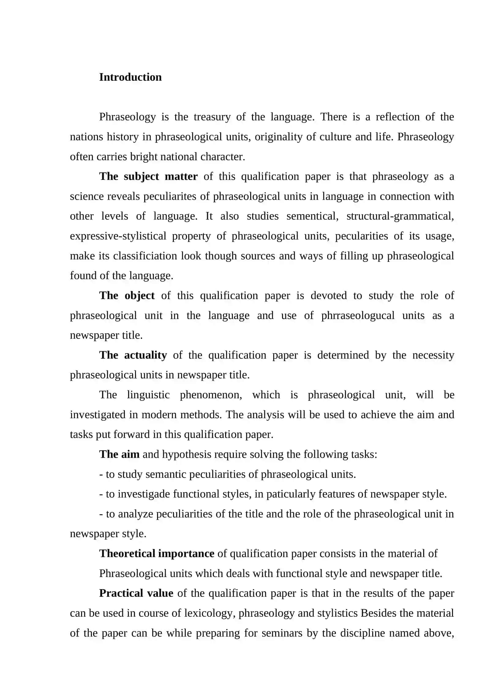 Peculiarities of the Title 2